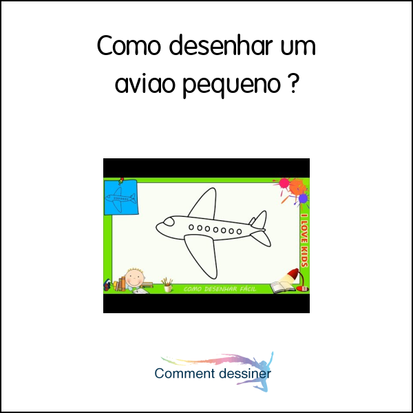 Como desenhar um avião pequeno